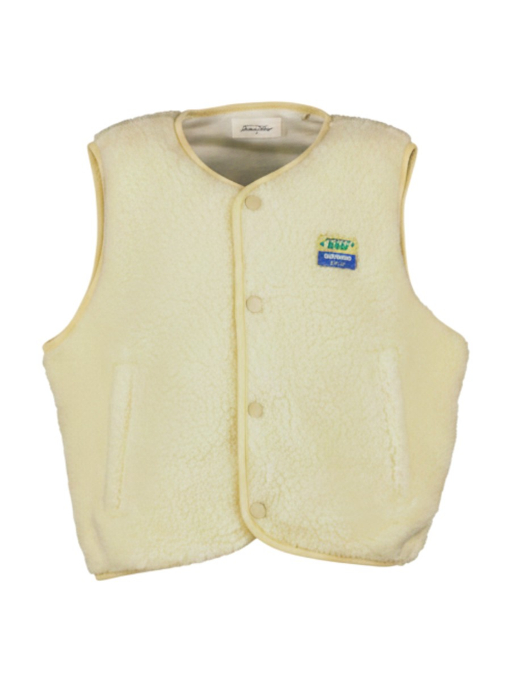 Ecru teddy bodywarmer Khok American Vintage