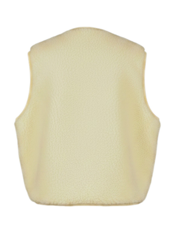 Ecru teddy bodywarmer Khok American Vintage