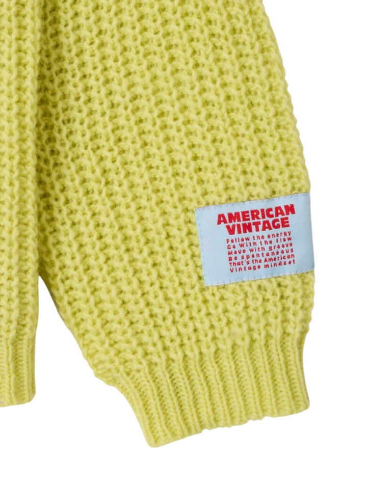 Gele sweater van wollenmix Crow American Vintage