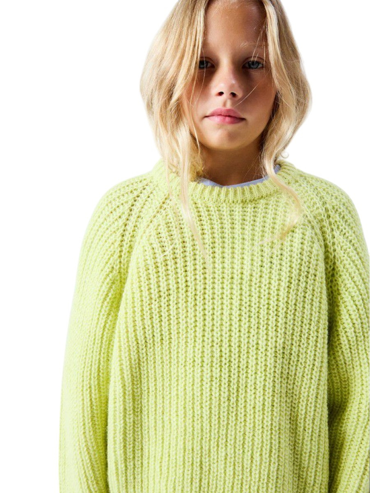Gele sweater van wollenmix Crow American Vintage