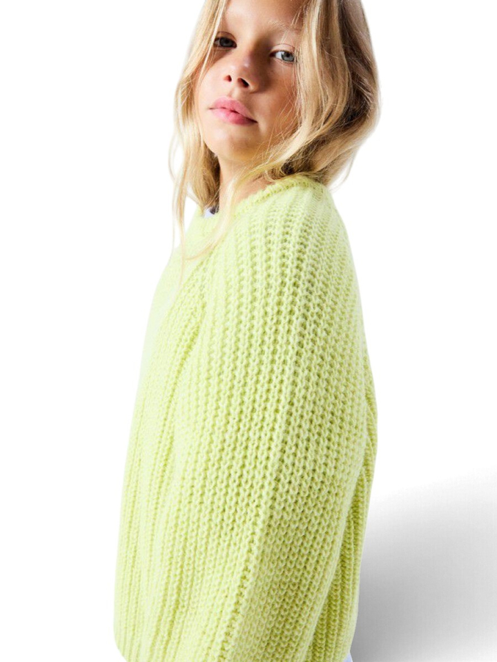Gele sweater van wollenmix Crow American Vintage