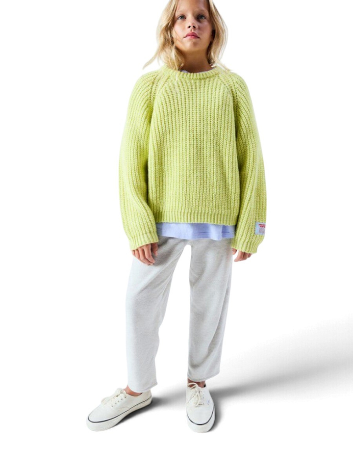 Gele sweater van wollenmix Crow American Vintage