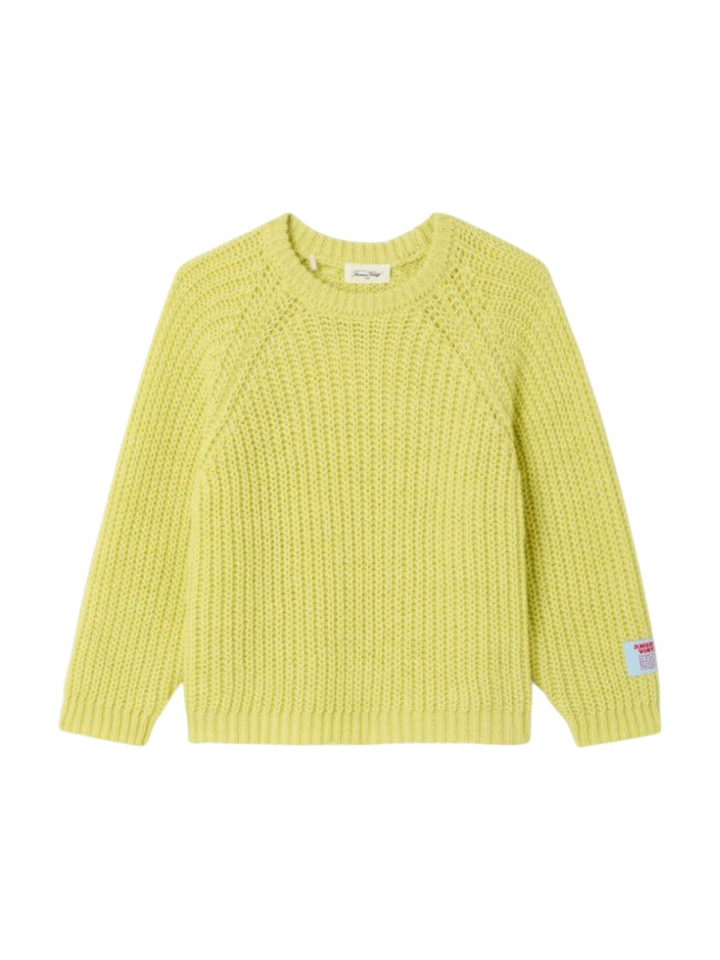 Gele sweater van wollenmix Crow American Vintage