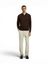 Donkerbruine polo met lange mouwen Selected 