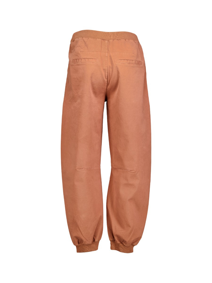 Roestkleurige broek met rekker onderaan Pants Queen Black Rose