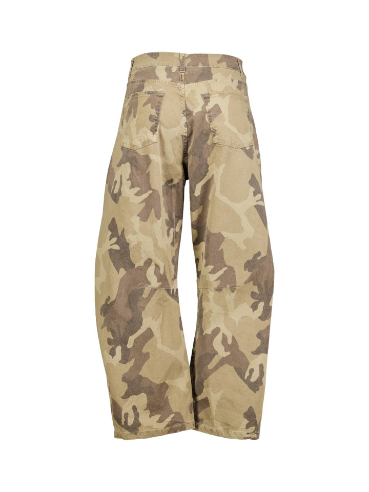 Army print barrel broek Pants Army Black Rose