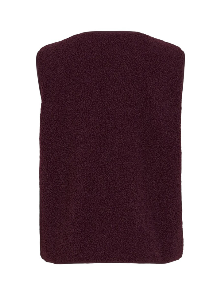 Bordeaux bodywarmer in teddy Viada Vila