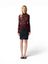 Bordeaux kleurige T-shirt in kant Yaslacey Y.A.S