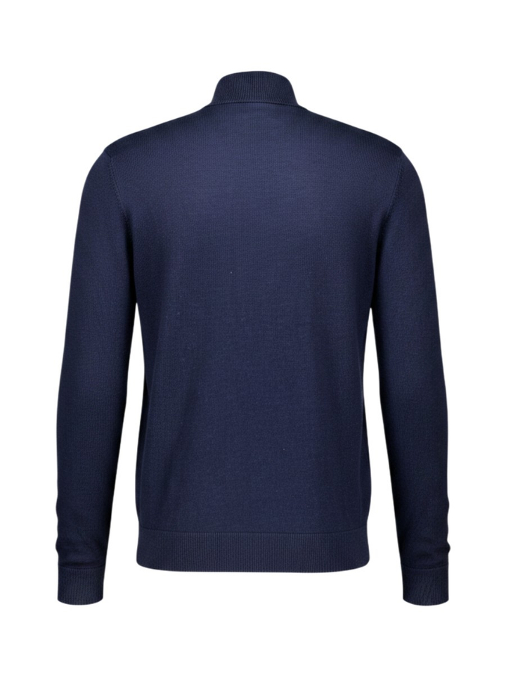 Donkerblauwe trui met rolkraag Selected
