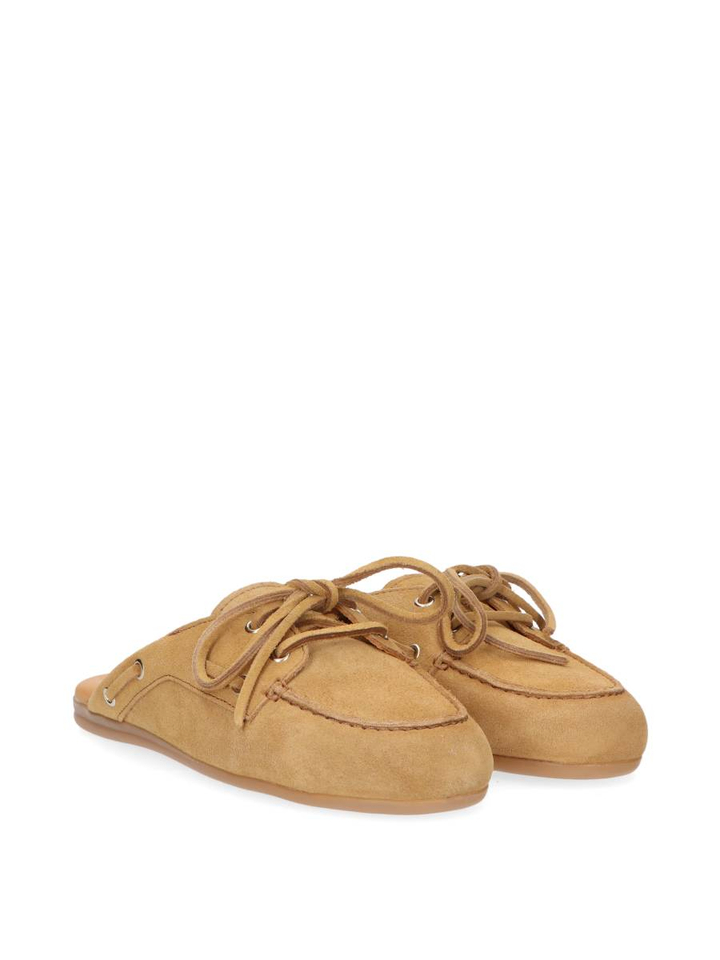 Camel boat loafer Mule Posa 