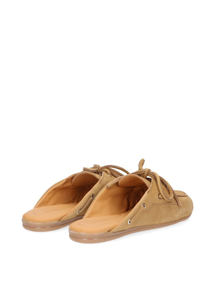 Camel boat loafer Mule Posa 