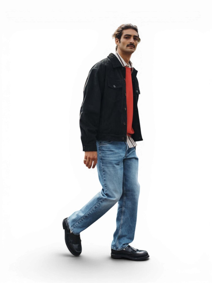 Lichtblauwe straight leg regular fit jeans Sonny NN.07