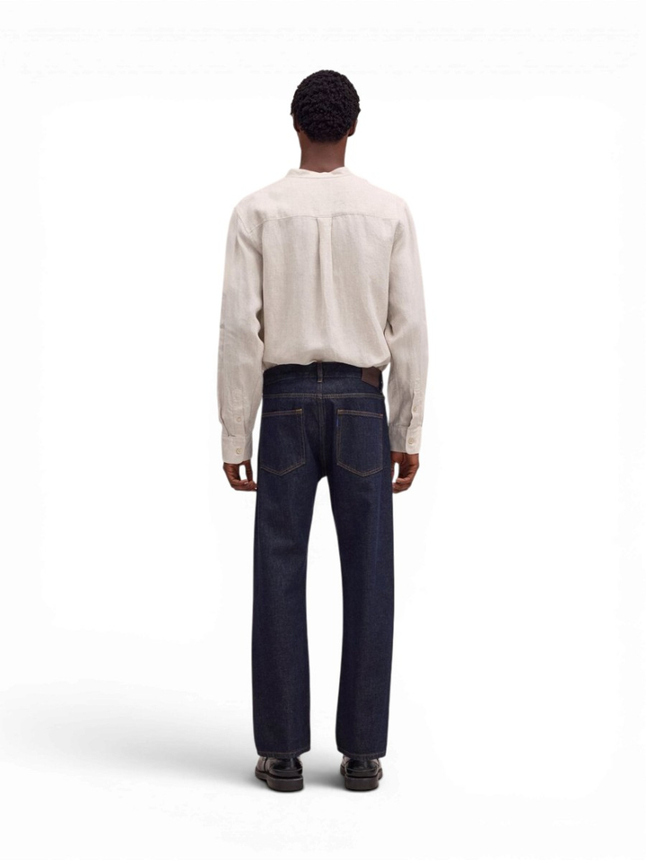 Donkerblauwe straight leg regular fit jeans Sonny NN. 07