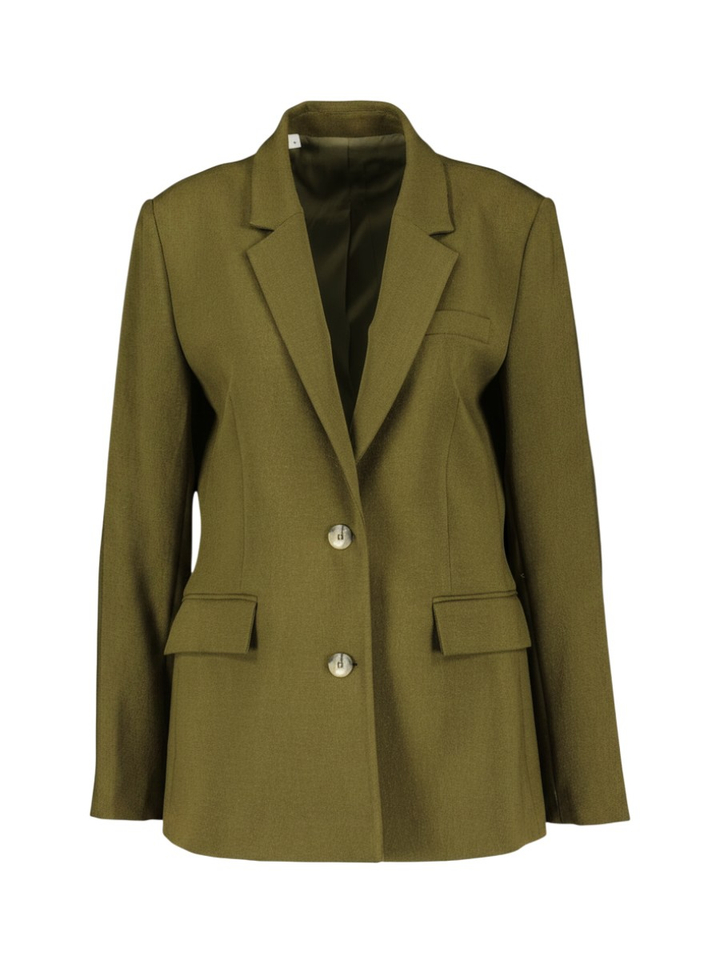 Kaki groene blazer Selected