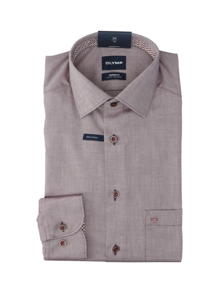 Bordeaux hemd modern fit Olymp