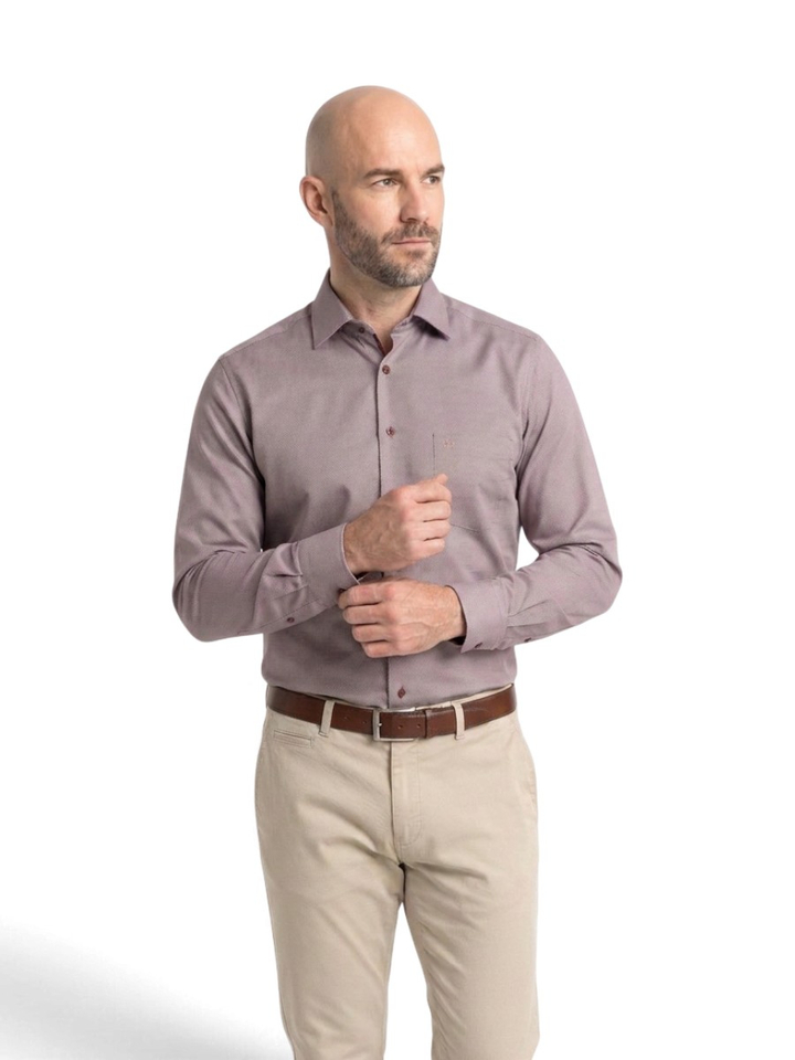 Bordeaux hemd modern fit Olymp