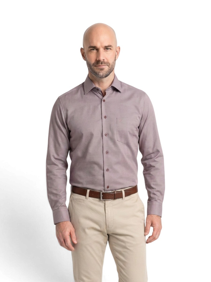 Bordeaux hemd modern fit Olymp