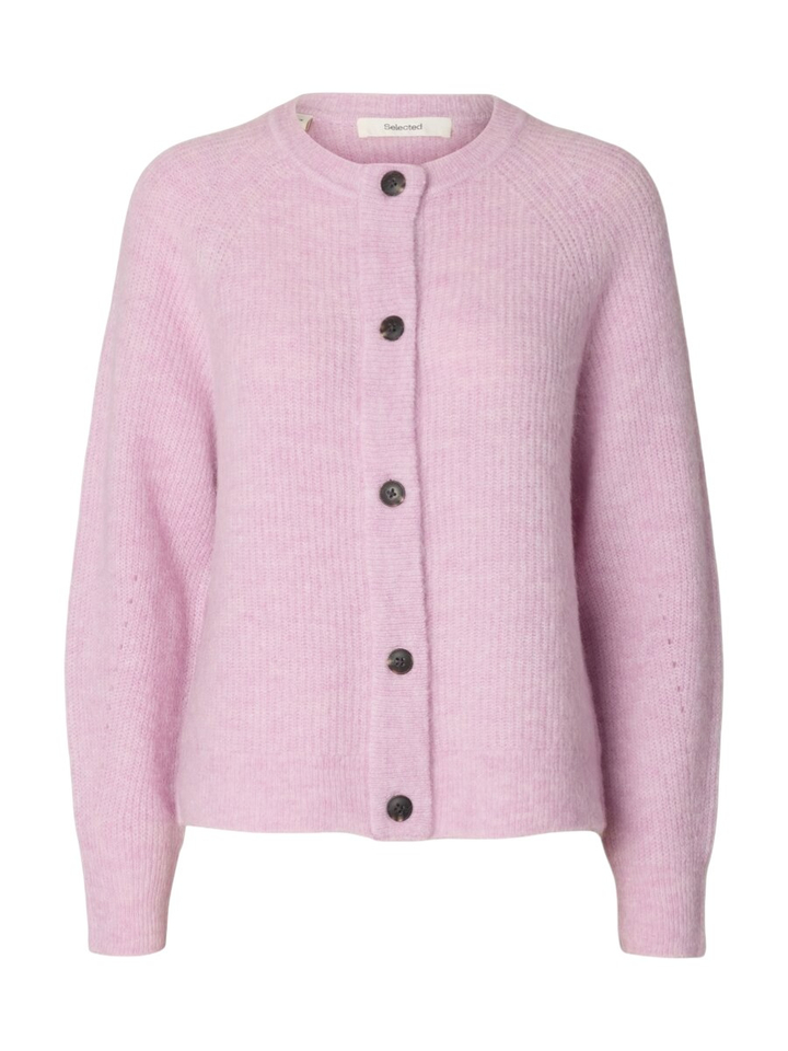 Lila cardigan met knopen Selected 
