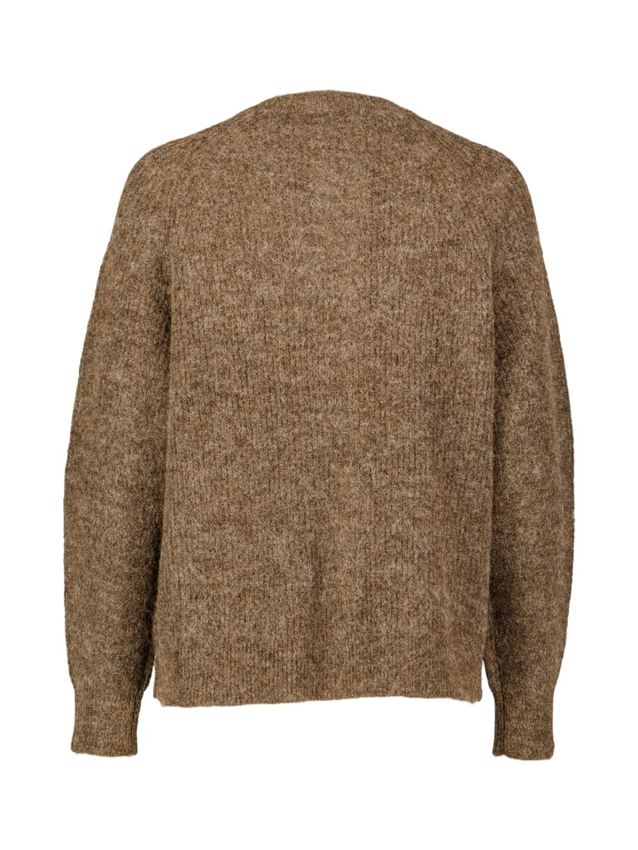 Bruine cardigan met knopen Selected