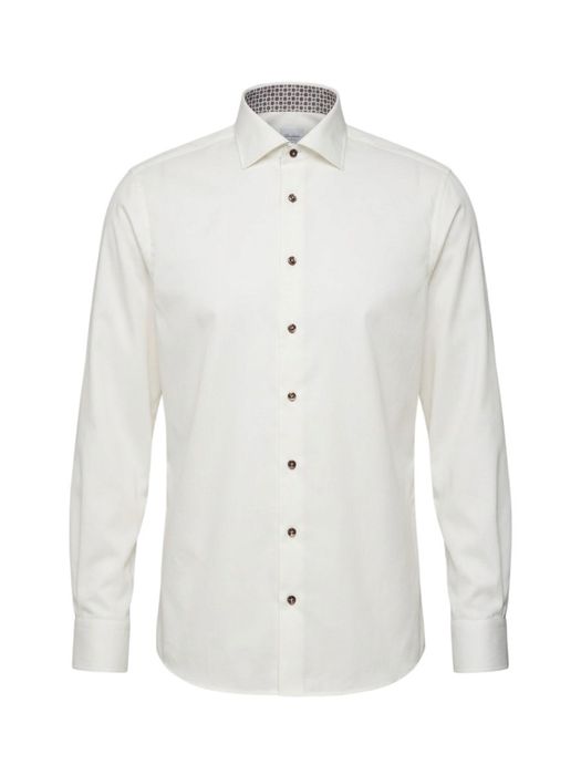Wit katoenen hemd (regular fit) met extra lange mouw Ela Stenstroms
