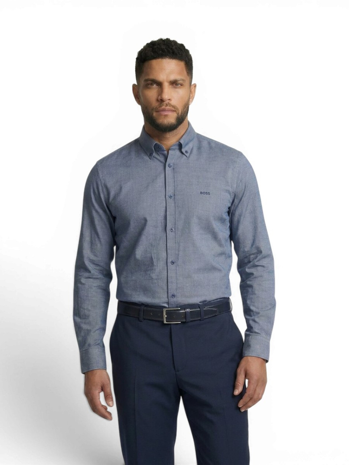 Blauw hemd ( regular fit) met lange mouwen Hugo Boss