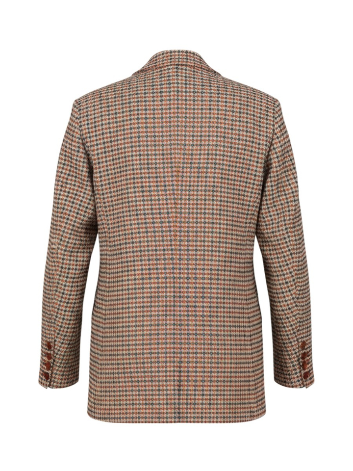 Bordeaux oversized blazer in ruit motief Diona Mayerline 