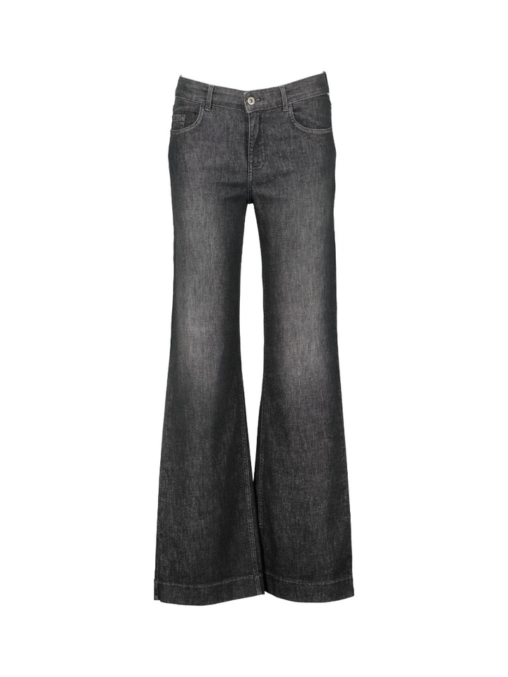 Donkergrijze jeans wide leg superstretch Shakira Brax 