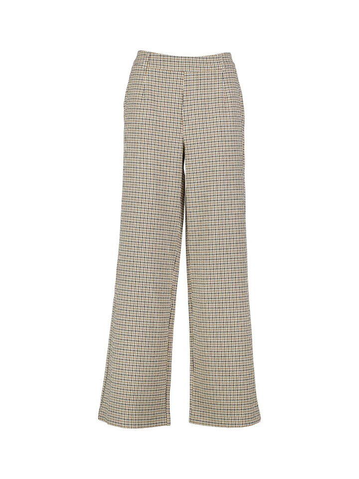 Geruite broek met wijde pijpen Vila
