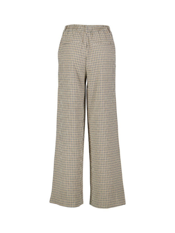 Geruite broek met wijde pijpen Vila