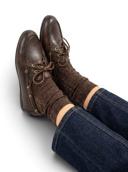 Donkerbruine brushed leather boatloafer Posa