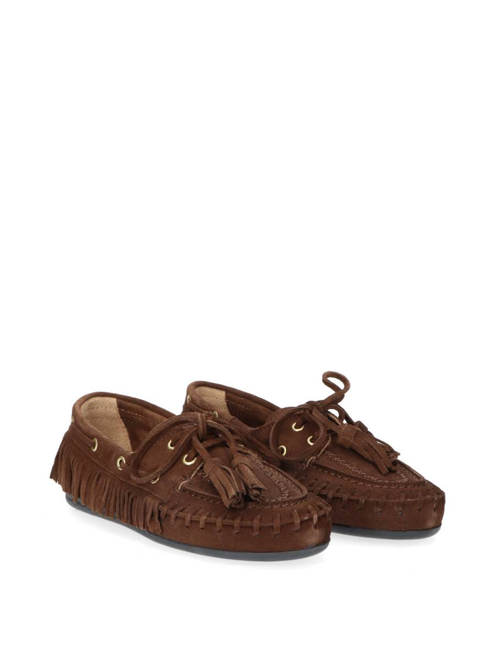 Donkerbruine boat loafer native Posa