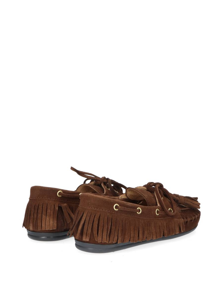 Donkerbruine boat loafer native Posa
