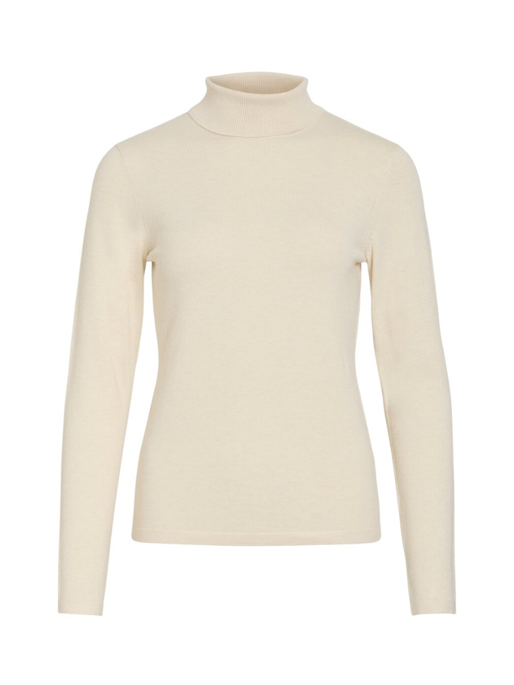 Beige trui met rolkraag Vila