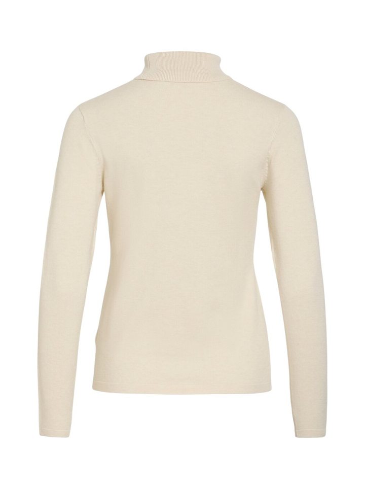 Beige trui met rolkraag Vila