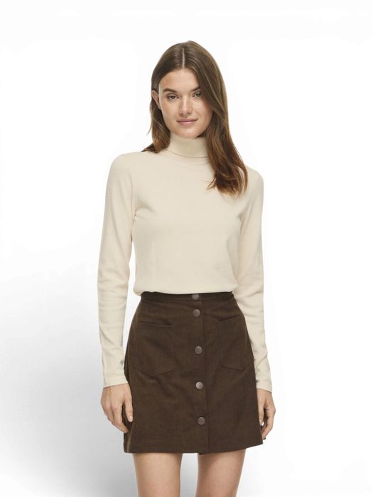 Beige trui met rolkraag Vila