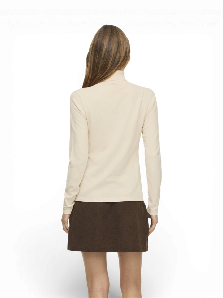 Beige trui met rolkraag Vila