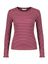 Bordeaux t-shirt met witte streep Selected