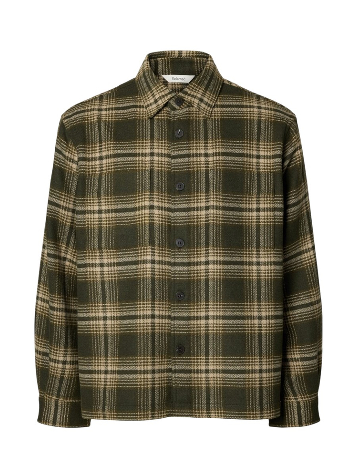 Forest night regular fit overshirt Selected