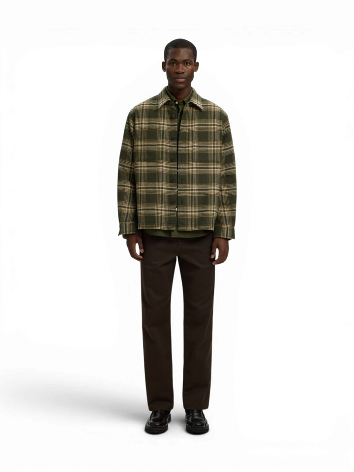 Forest night regular fit overshirt Selected