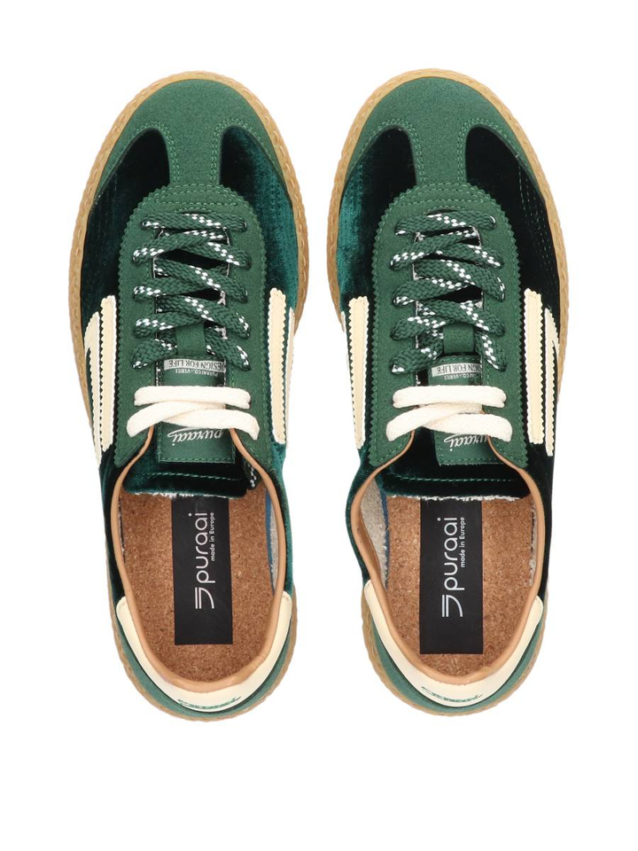Peppermint kleurige lage sneakers Puraai