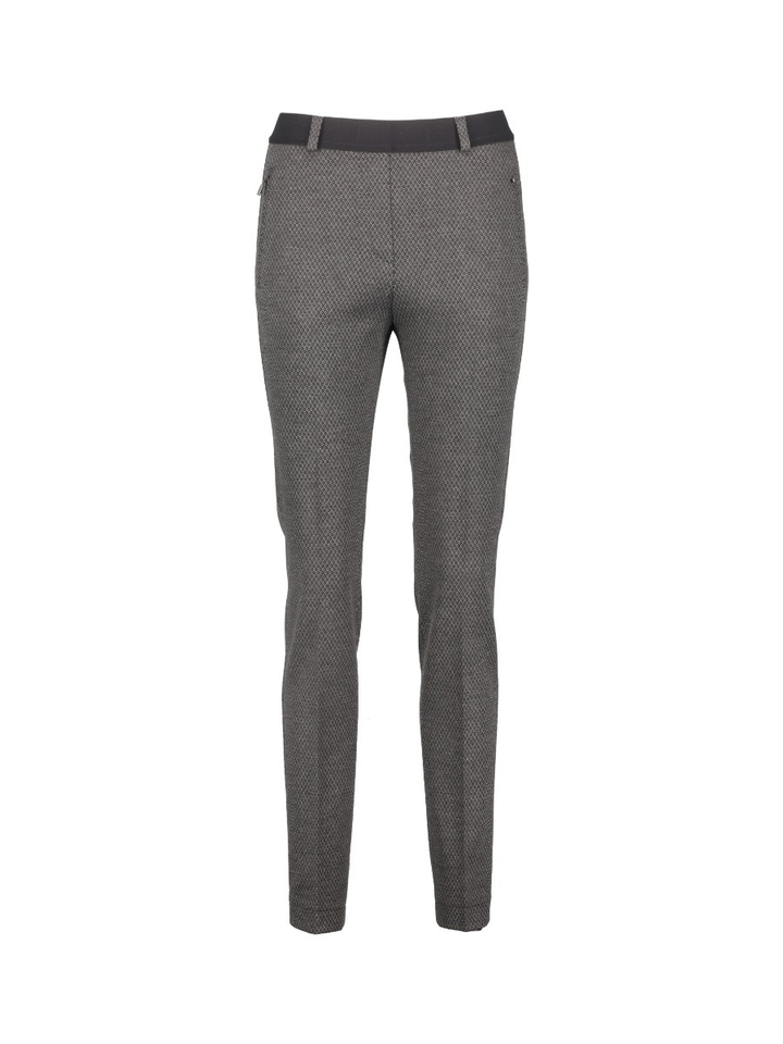 Grijze broek met gemêleerde structuur Raphaela