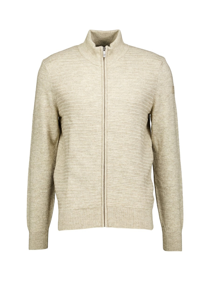 Beige cardigan met rits State Of Art 