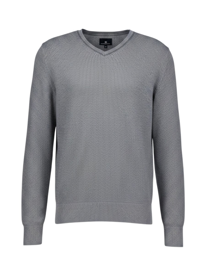Grijze trui met v-hals State of Art