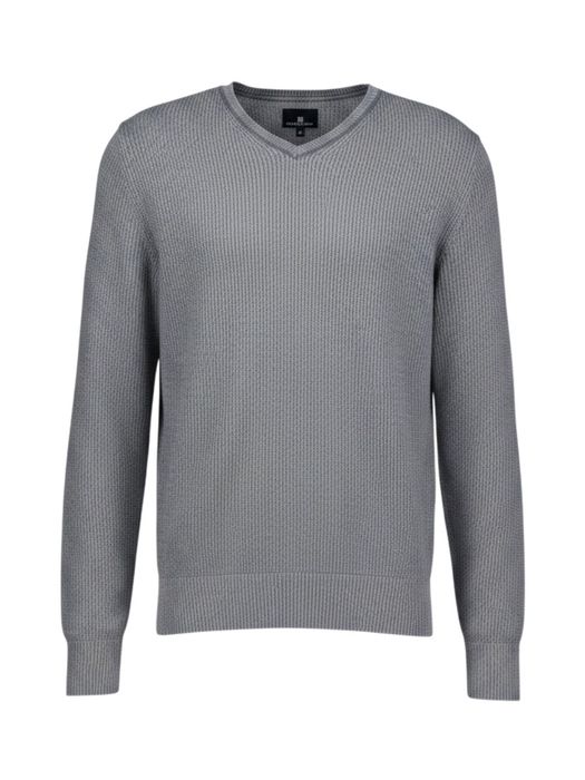 Grijze trui met v-hals State of Art