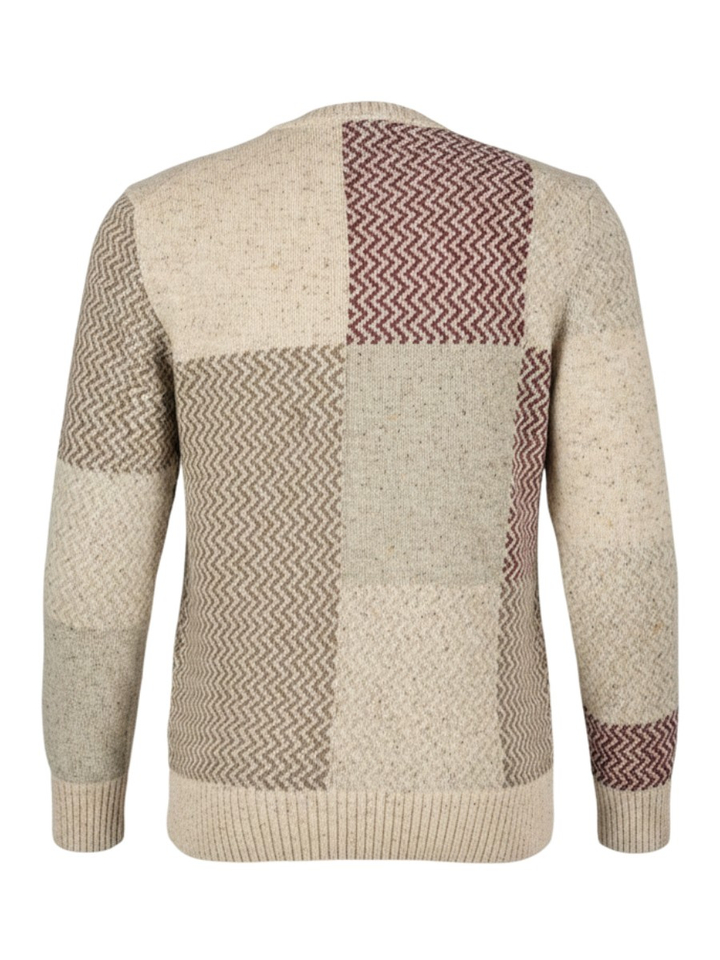 Grijze multi-color trui State of Art