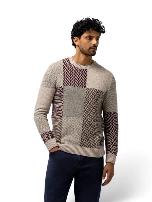 Grijze multi-color trui State of Art