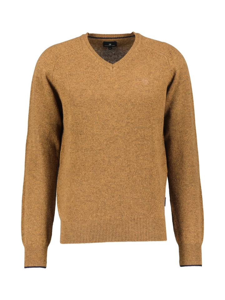 Bruine V-hals trui State Of Art