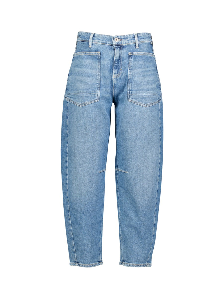 Blauwe barrel fit jeans Brax