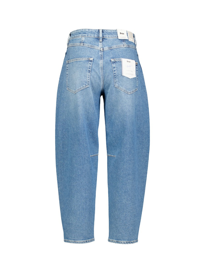 Blauwe barrel fit jeans Brax