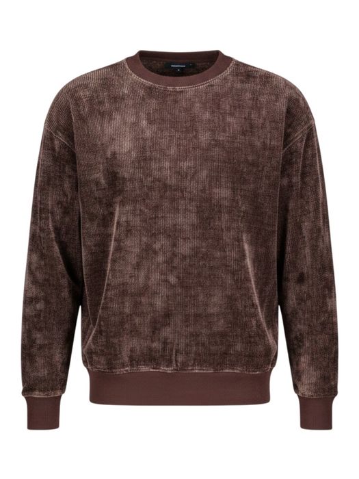 Bruine chenille trui Clash Hugo Boss